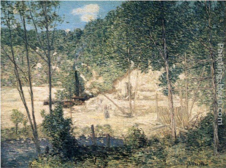 Julian Alden Weir The Building of the Dam